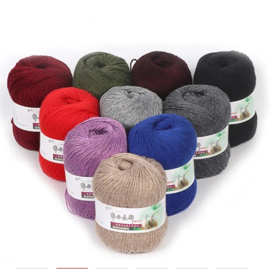 Sợi Len Sợi Đan Móc Wolle Sợi Laine Lana Para Tejer Cashmere Dòng Tay Dệt Kim