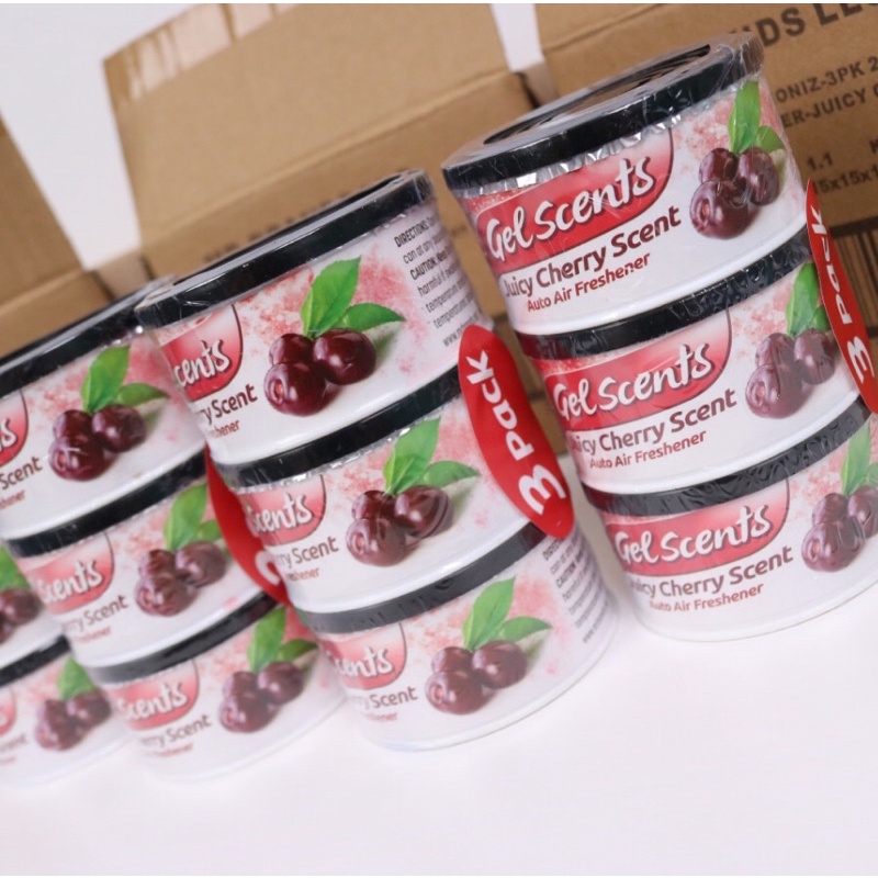 Sáp thơm xuất Mỹ Simoniz mùi Trái cây cherry dạng Gel thơm phòng, sáp thơm ô tô fresh air