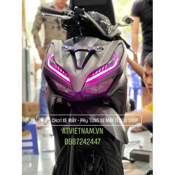 Audi Demi i8 hiệu ứng cho Vario 125/ 150 - bảng mạch chỉnh app 7 màu