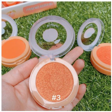Phấn Má hồng trái đào 4 màu Kiss Beauty Blusher - Tặng cọ | BigBuy360 - bigbuy360.vn