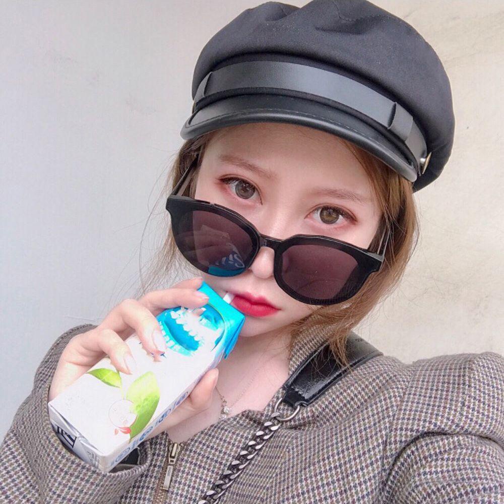 Mocho Mũ Beret Phẳng Cài Nút Kim Loại Cổ Điển Đường Phố Mùa Thu Và Mùa Đông