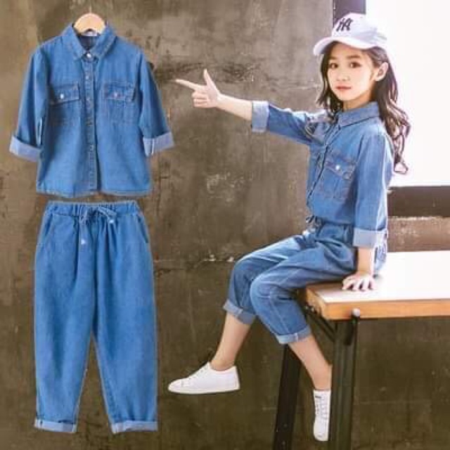 Sét đồ jeans cho bé