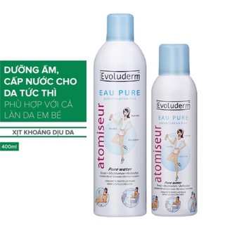 Xịt Khoáng Evoluderm Atomiseur Eau Pure Pháp