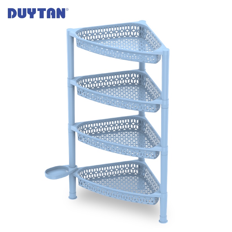 Kệ góc lớn 4 tầng nhựa DUY TÂN (48.5 x 230 x 81 cm) - 13474