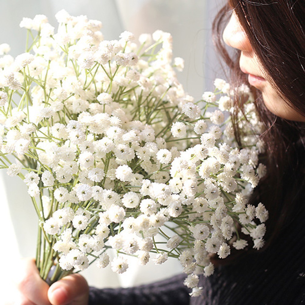 1 bó hoa baby giả trang trí nhà