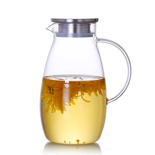 Bình bầu 1.6L, bình nước thủy tinh chịu nhiệt cao cấp xuất khẩu