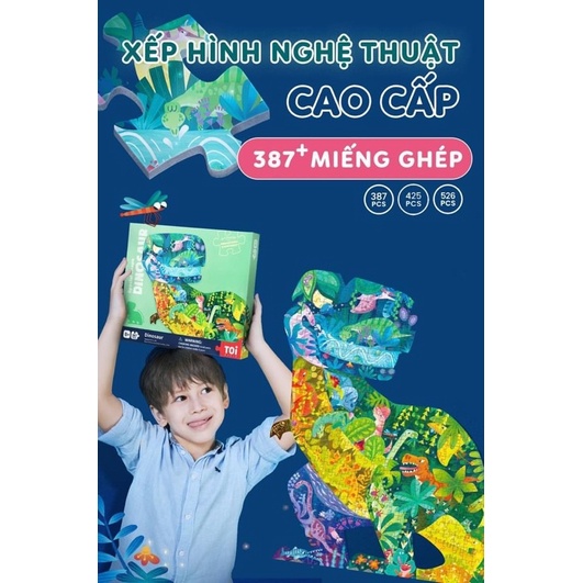 Bộ xếp hình nghệ thuật puzzle TOI nhiều mảnh cho bé từ 8 đến 10 tuổi đồ chơi thông minh ghép hình jigsaw puzzle