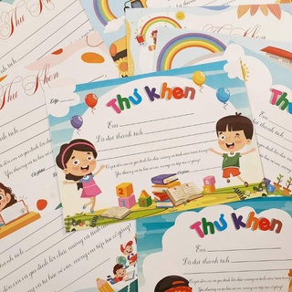 Thư khen trộn mẫu khổ A5