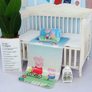 SET CHIẾU LỤA KÈM GỐI MÁT MỊN cho TRẺ SƠ SINH VÀ BÉ