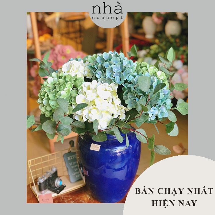 Hoa Cẩm Tú Cầu Hoa giả in 3D cao cấp trang trí