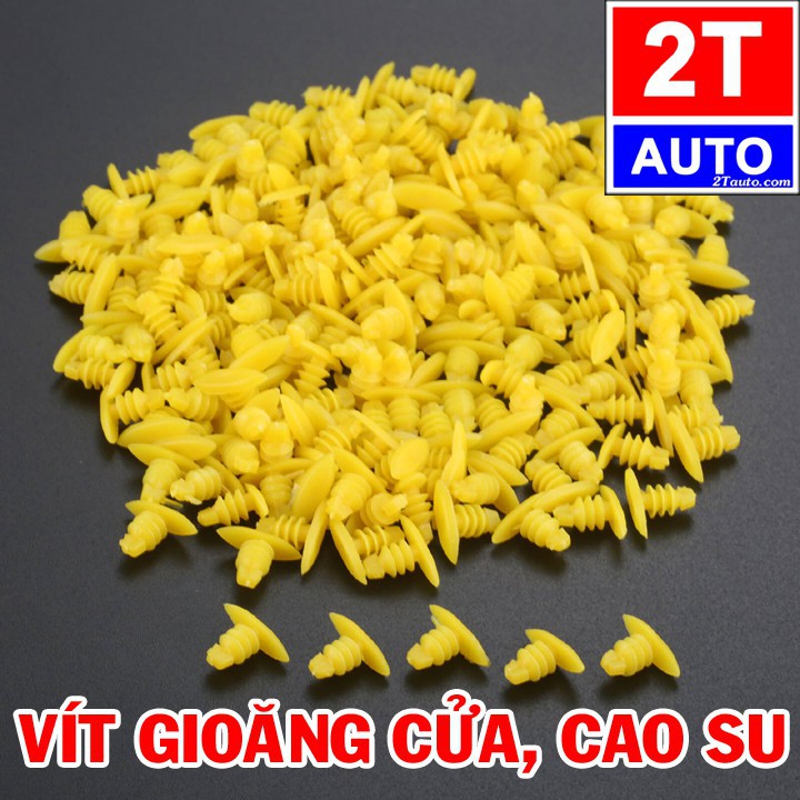 VÍT NHỰA CHUYÊN DỤNG CHO GIOĂNG CỬA XE HƠI Ô TÔ - BỘ 100 CÁI:   SKU:154