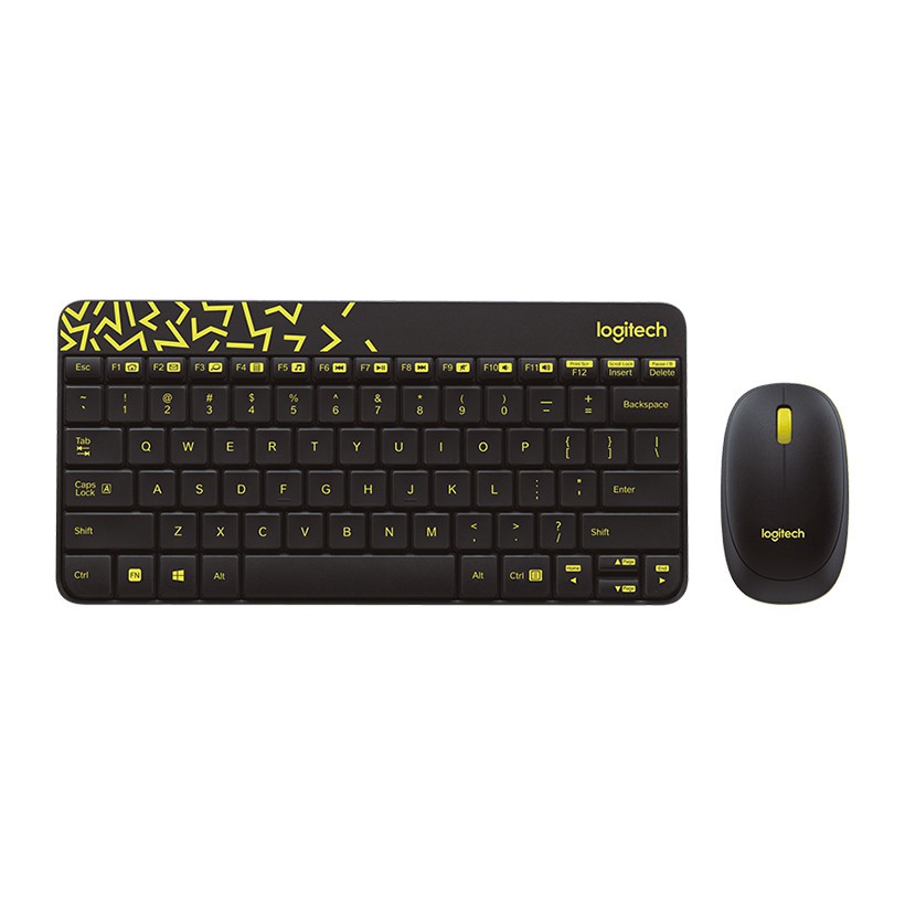 Bộ bàn phím chuột không dây Logitech MK240 Nano Đen