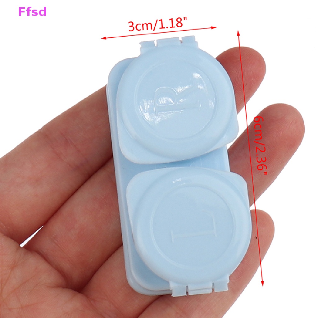 {Ffsd} Hộp Đựng Kính Áp Tròng Dạng Nhấn Nhỏ Gọn Màu Macaron Chăm Sóc Mắt Unisex * Bán Chạy