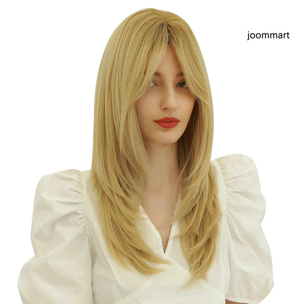 Tóc Giả Xoăn Dài Màu Vàng Thời Trang Dành Cho Nữ