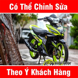 Tem Trùm Exciter 135 Xanh Đen Agu