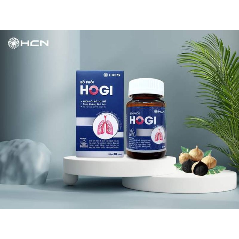 Bổ phổi Hogi 30 viên giảm ho, long đờm, giảm đau rát họng