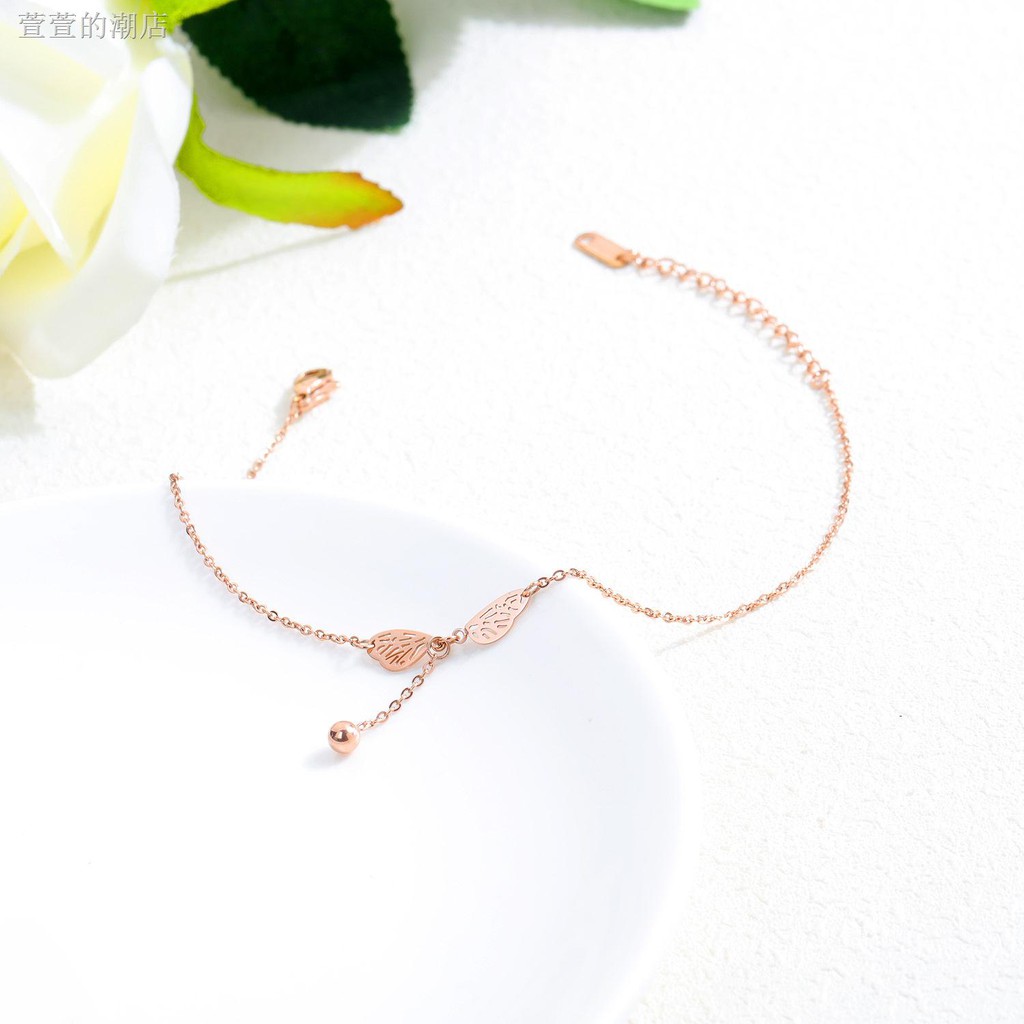 Lắc Chân Mạ Vàng Hồng Đính Hạt Xinh Xắn | BigBuy360 - bigbuy360.vn