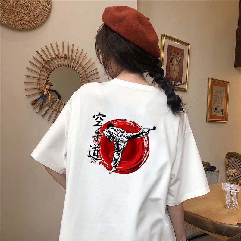 Áo thun tay lỡ form rộng Taekwondo phong cách Nhật Bản vải dày mịn 2020T2461