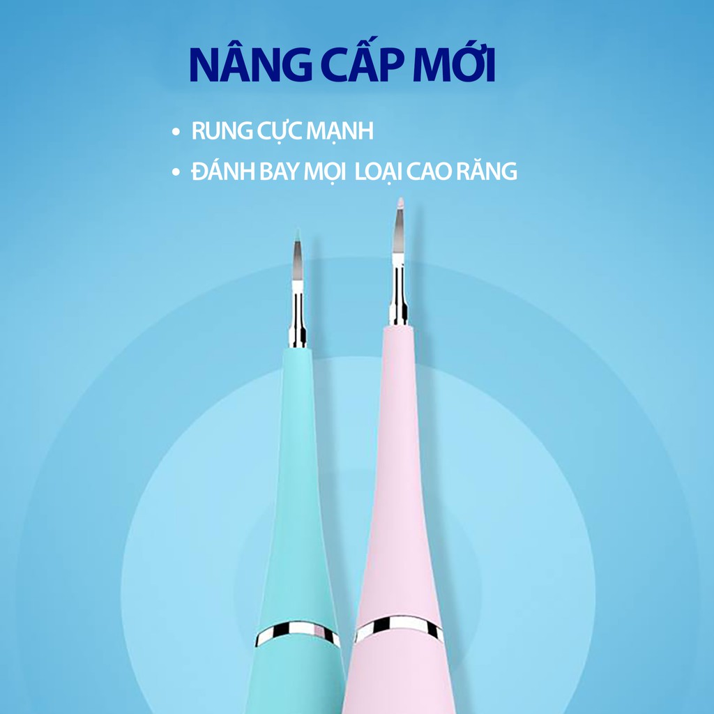 Dụng cụ lấy cao răng tại nhà sonicpic - máy hút cao răng - máy sạc pin