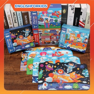 Bộ xếp hình, ghép hình Mideer puzzle 4 trong 1, nhiều cấp độ cho bé