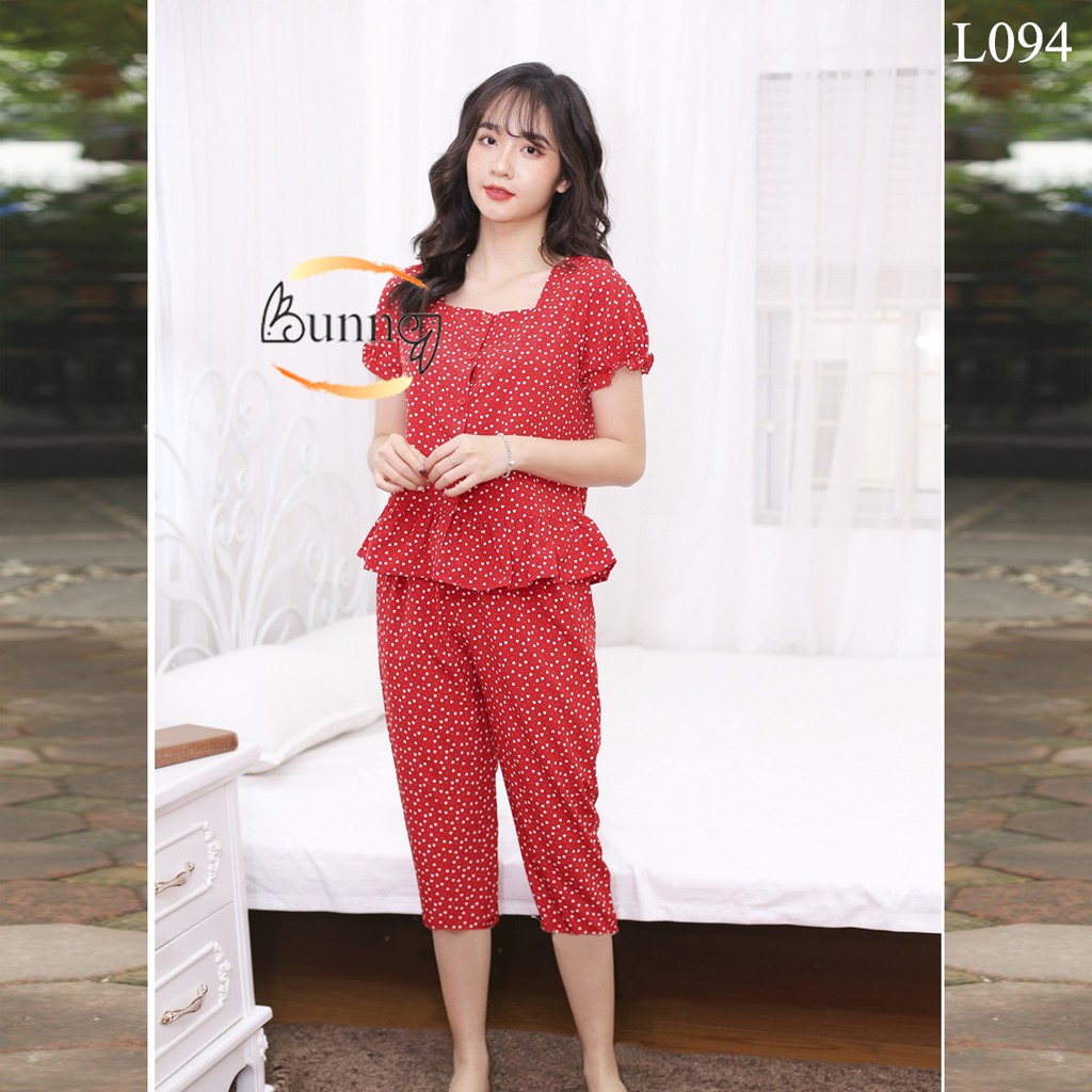 [Bunnysky] Đồ bộ nữ, Đồ bộ mặc nhà lửng điệu đà xinh xán lắm ạ.