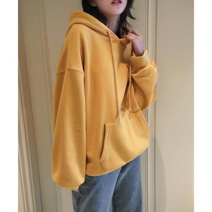 ÁO HOODIE NÓN nam NỮ MÀU KEM CHẤT VẢI NỈ POLY Hoodies unisex TOM GRENNAN AO HOODIE FREE SIZE DƯỚI 60KG