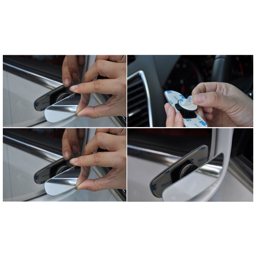 Bộ 2 Gương cầu lồi xoa điểm mù cho Ô tô 3R-059