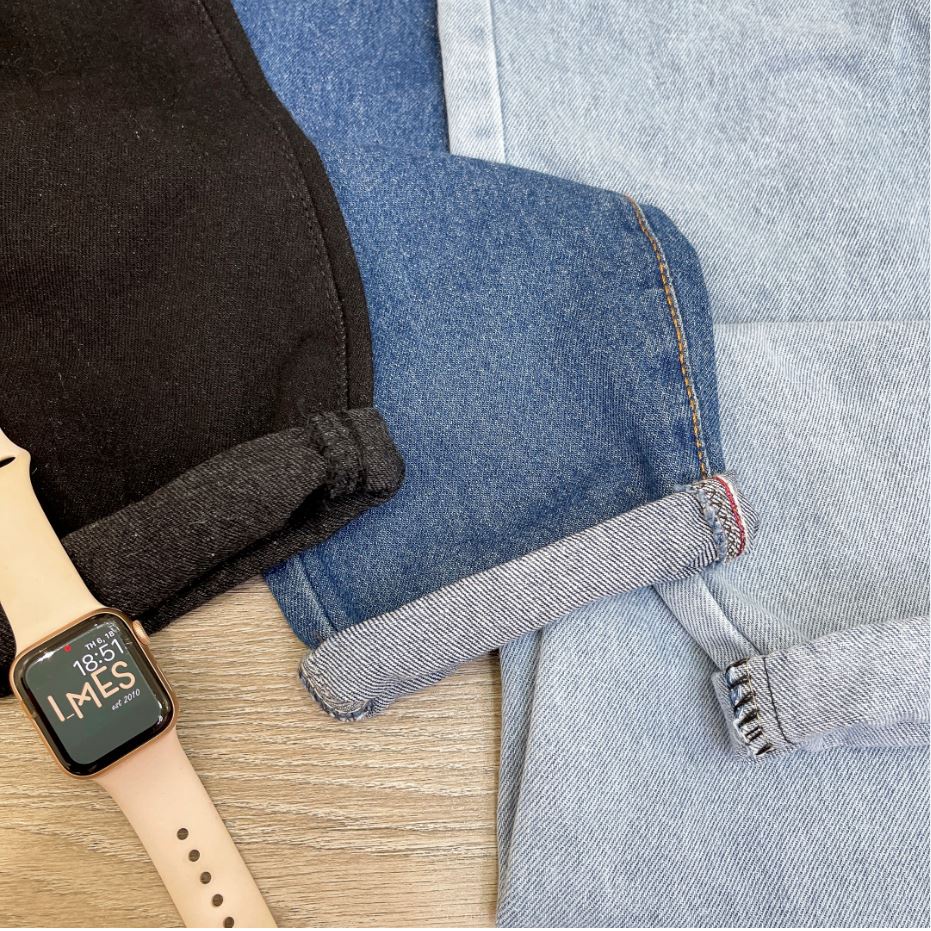 Quần bò nữ, quần Jean bò baggy nữ cạp cao phong cách Ulzzang Hàn Quốc 1639 imes shop | BigBuy360 - bigbuy360.vn