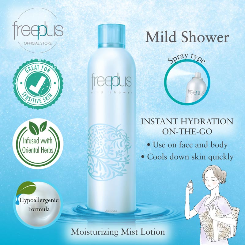 Xịt Dưỡng Ẩm Freeplus Dịu Nhẹ Cho Da Nhạy Cảm 165g Mild Shower Moisturizing Mist Lotion