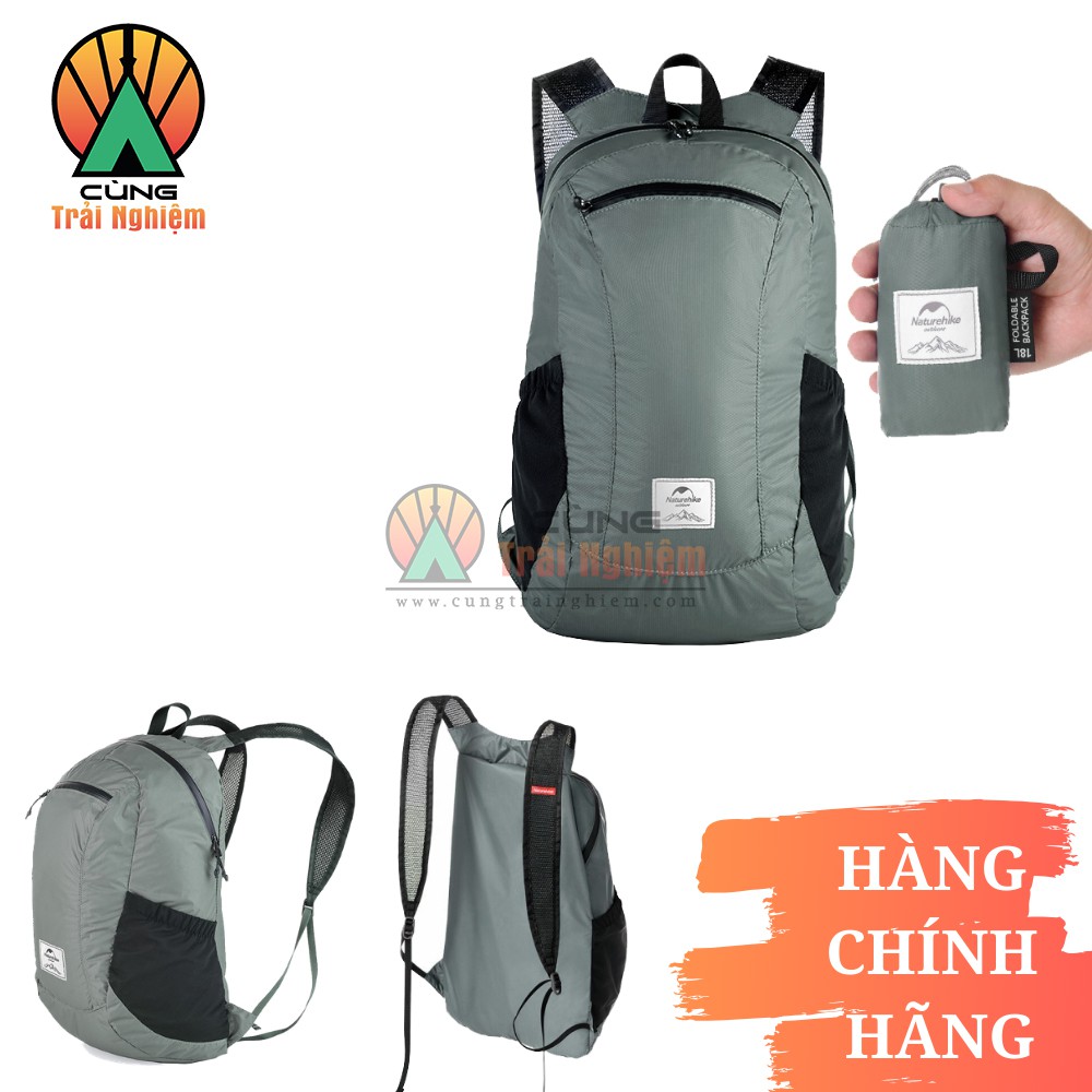 Balo du lịch gấp gọn chống nước chống rách 18L Nature Hike NH17A012-B