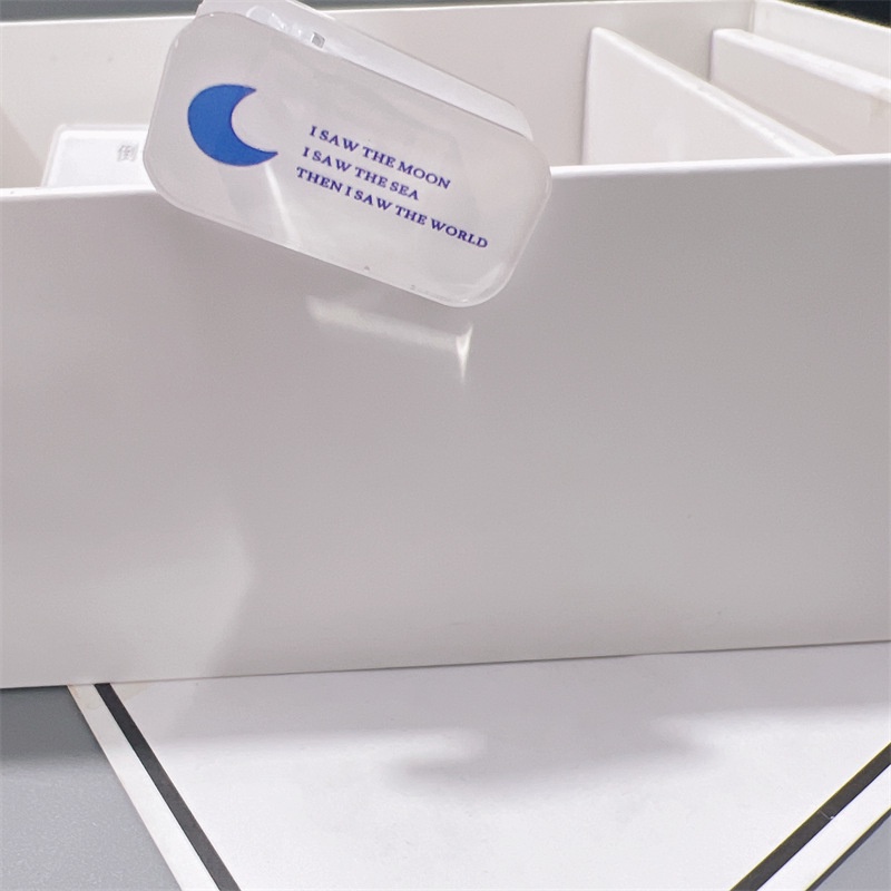 Kẹp Đóng Kín Tài Liệu mini Hình Mặt Trăng Xanh Dương