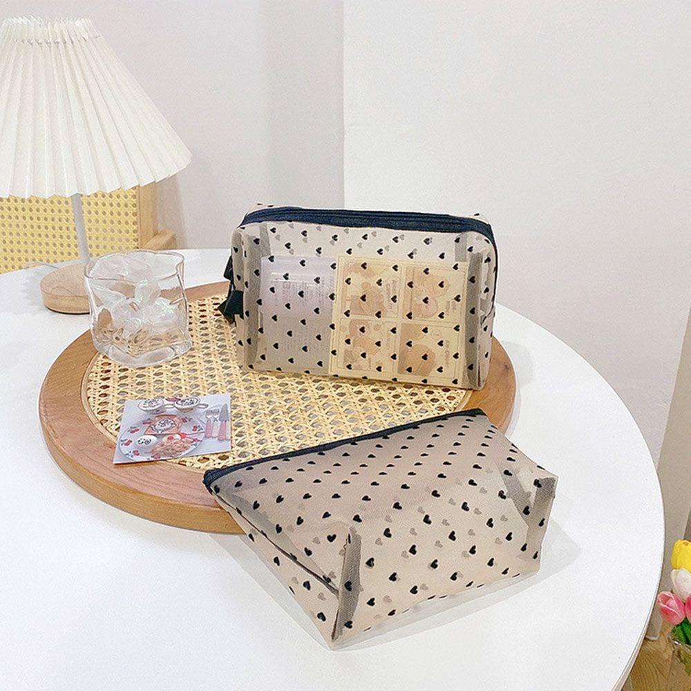 Túi Đựng Đồ Trang Điểm Sức Chứa Lớn Có Khóa Kéo Di Động Tiện Dụng