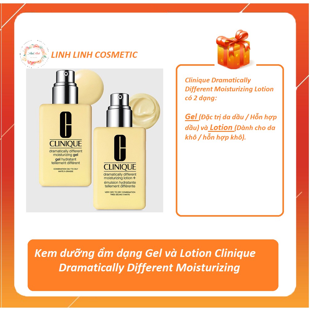 Gel dưỡng ẩm CLINIQUE Dramatically Different moisturizing gel / lotion ( da dầu / da khô )