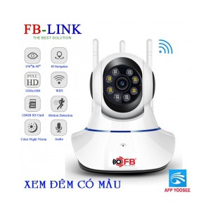 Camera IP Robo Yoosee 3 anten HD FBlink GT3442 2.0Mpx có màu ban đêm