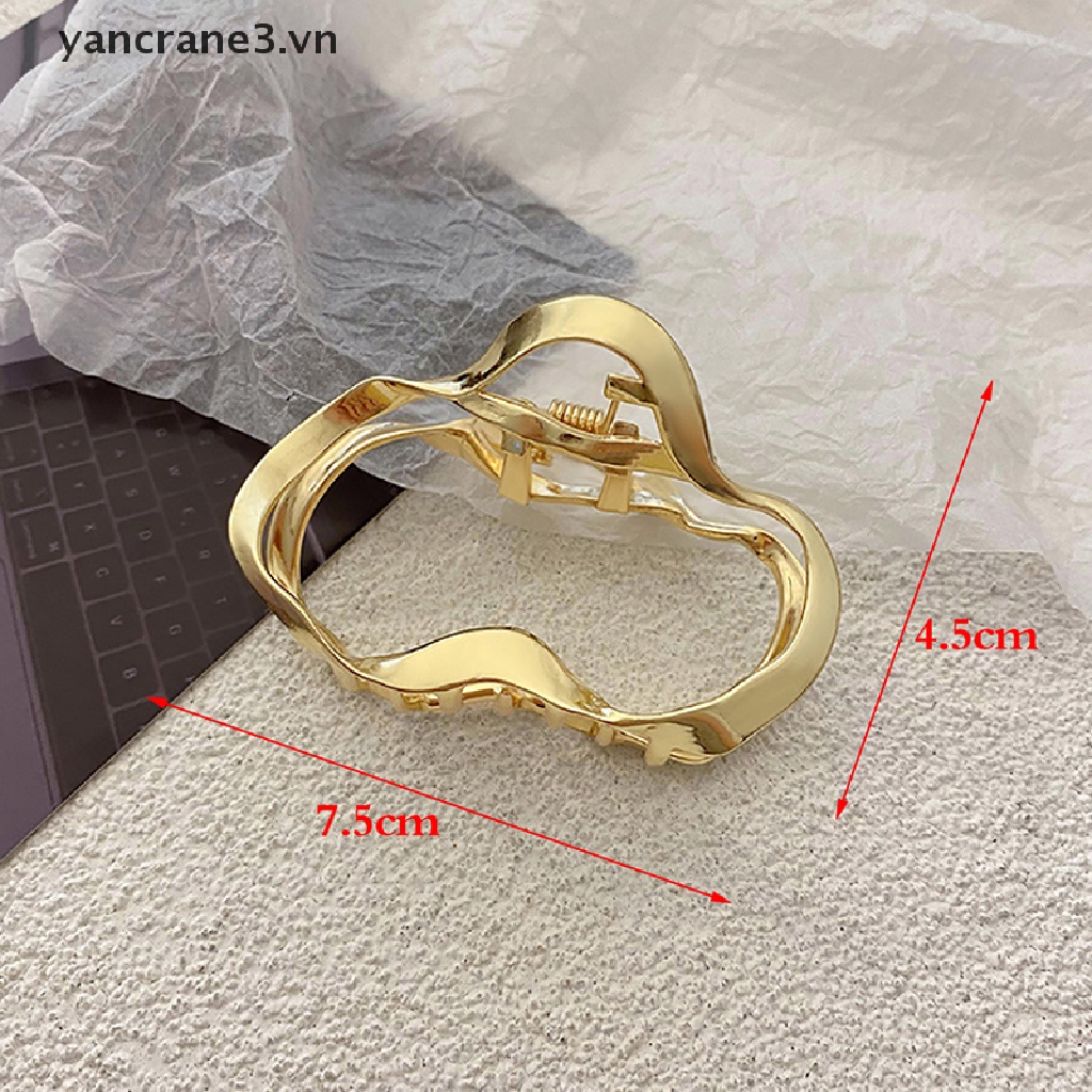Kẹp Tóc Kim Loại Bản Lớn Phong Cách Hàn Quốc Thanh Lịch Thời Trang Cho Nữ {yancrane3.vn}