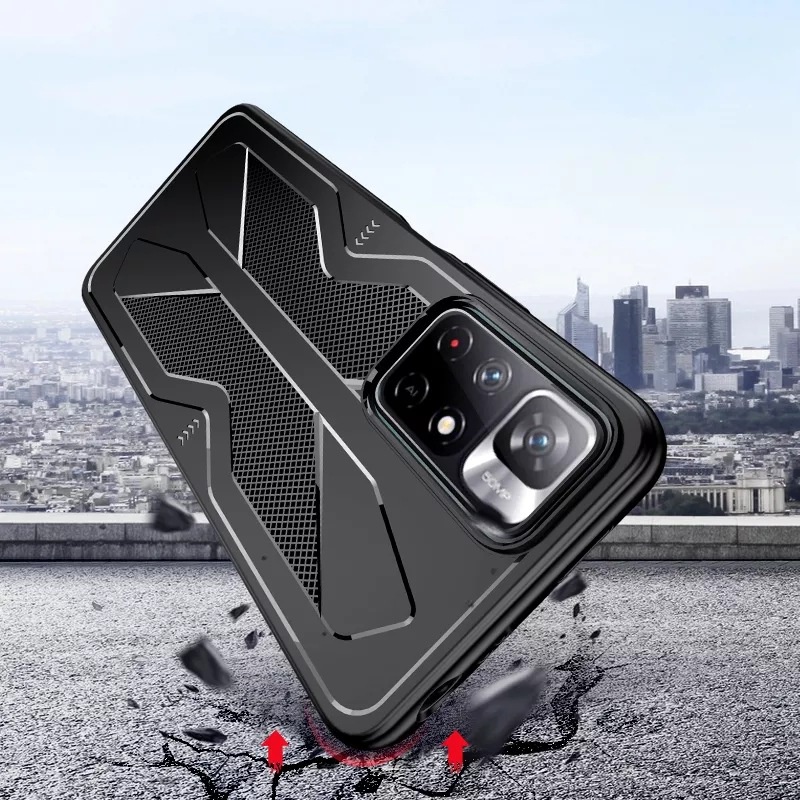 Ốp lưng Redmi Note 11S 5G / Redmi 10X 4G kiểu dáng Gaming dẻo chống sốc cao cấp chống bán bẩn