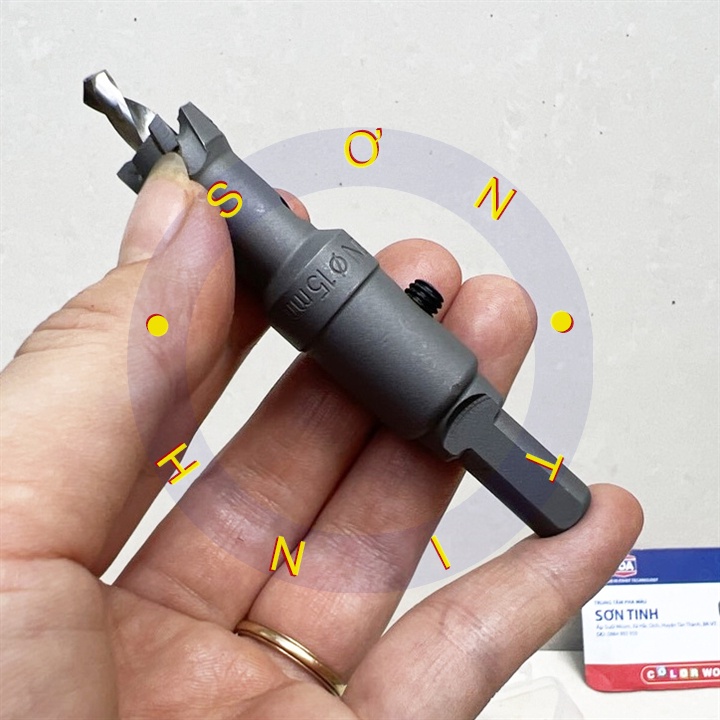 MŨI KHOAN KHOÉT SẮT THÉP, BÊ TÔNG GỖ 15mm TOLSEN 75915