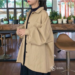 Áo Khoác KAKI SIMPLE JACKET Unisex - Ullzang CT2 - Ginni