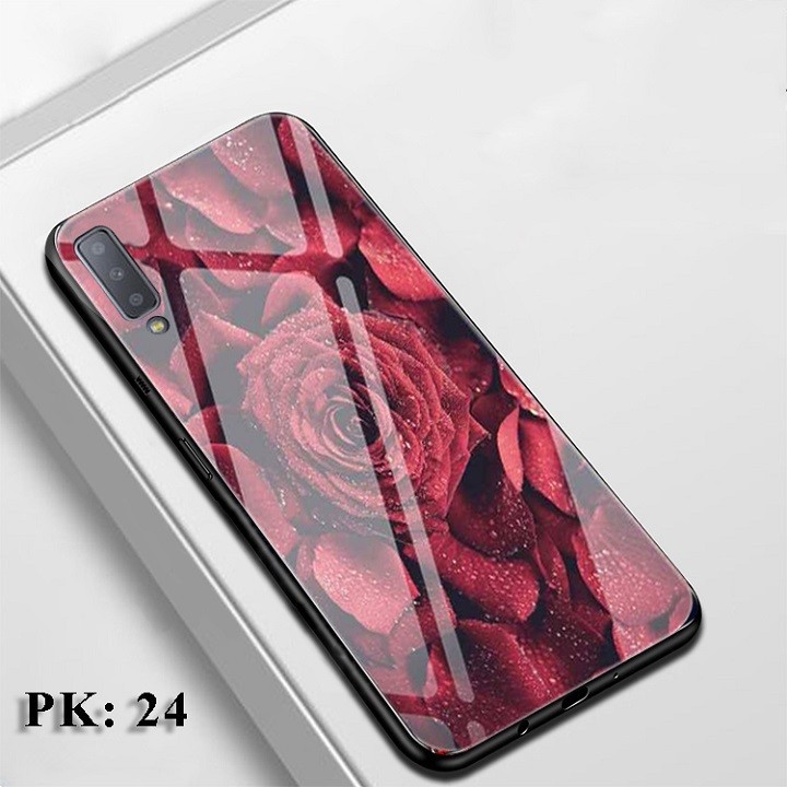 Ốp lưng A7, FREE SHIP Ốp lưng Samsung A7 in hình 3D mặt kính 9H bền đẹp, Aha Case