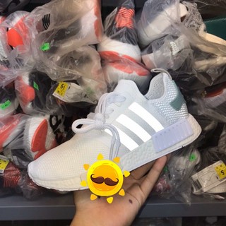 Giày Thể Thao NMD Trắng gót xanh