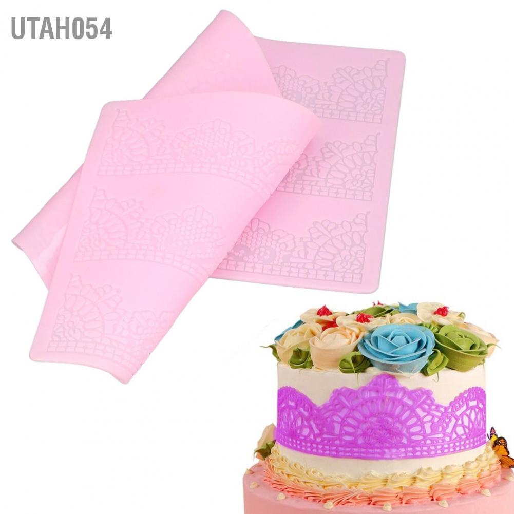 Utah054 Cake Mold DIY Chocolate Edge Decoration Mould Silicone Baking for Kitchen Dessert Shop