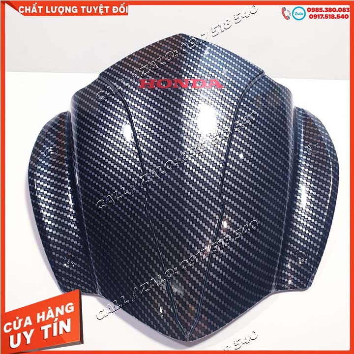 Combo Chắn Gió Sh 2020 Sơn Carbon + Tem HONDA Chữ Đỏ Chính Hãng