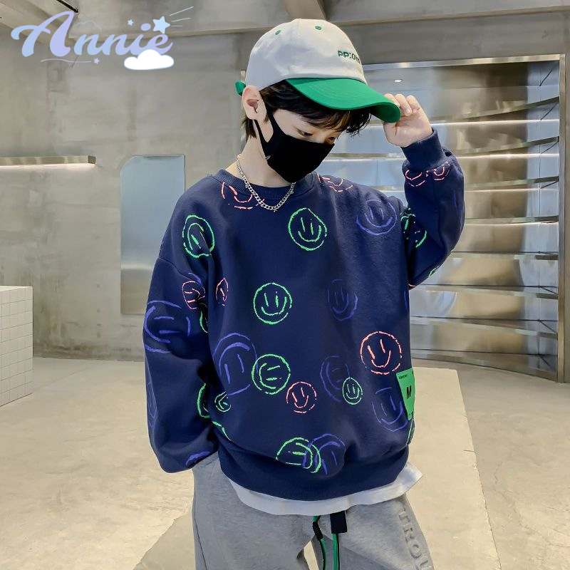 Áo sweater Phong Cách Hàn Quốc Thời Trang Thu Xuân Dành Cho Bé Trai