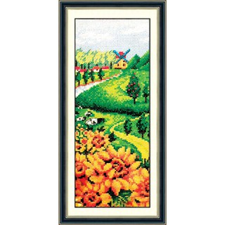 Tranh Thêu Chữ Thập (thêu toàn bộ) Mùa Hạ Phước Lành RY1050 (khách tự thêu) KT:20x40cm