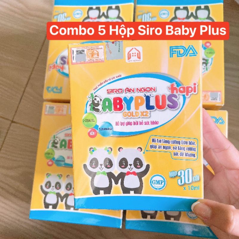 Giá sỉ 5 hộp Siro Ăn Ngon Baby Plus Chính Hãng