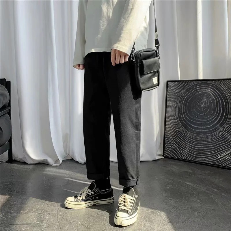 Quần Dài Lưng Thun Màu Trơn Thời Trang Dành Cho Nam Kích Thước S-5XL | BigBuy360 - bigbuy360.vn