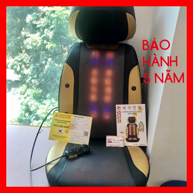 𝐆𝐈𝐀́ 𝐇𝐔̉𝐘 𝐃𝐈𝐄̣̂𝐓𝐁𝐇 𝟓 𝐍𝐀̆𝐌 Đệm Massage Toàn Thân 𝗔𝗬𝗢𝗦𝗨𝗡 Hàn quốc - Ohlala House đại lý phân phối