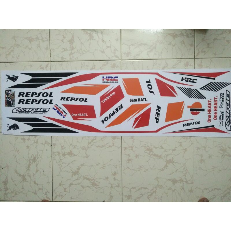 Bộ tem Vario 2019 màu trắng Repsol hàng thiết kế