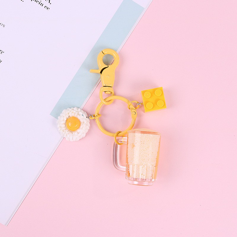 Móc Khóa Gắn Hình Ly Bia Đáng Yêu Cho Airpods 2