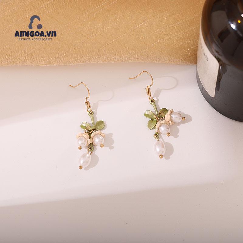 ✨✨Bông Tai Đính Ngọc Trai Nhân Tạo Thời Trang Mùa Xuân Cho Nữ